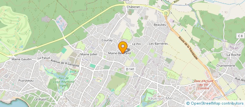 localisation de l'entreprise MADAME AURELIE RICHARD  SAINT-PALAIS-SUR-MER