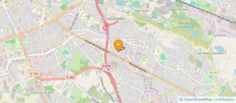 localisation de l'entreprise MADAME AURELIE RICHARD à ANGERS