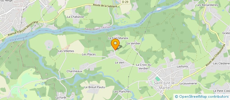 localisation de l'entreprise MADAME AURELIE RIEDWEG à SAINT-JUST-LE-MARTEL