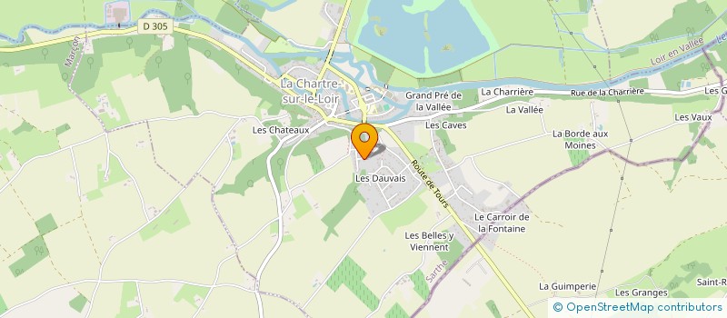 localisation de l'entreprise MADAME AURELIE RIGAUD  LA CHARTRE-SUR-LE-LOIR