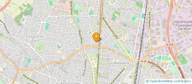 localisation de l'entreprise MADAME AURELIE RISTOT  DIJON