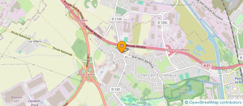 localisation de l'entreprise MADAME AURELIE RITZ  FLERS-EN-ESCREBIEUX