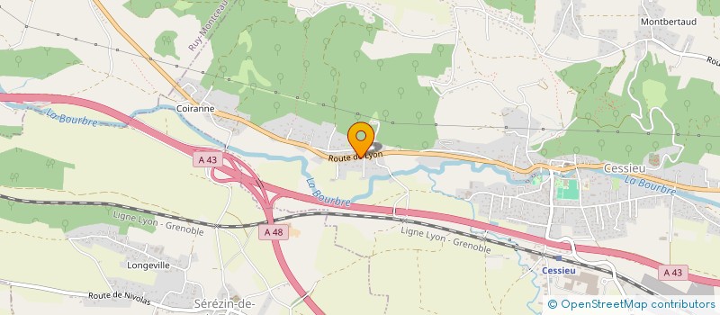 localisation de l'entreprise MADAME AURELIE RIVA  BOURGOIN-JALLIEU