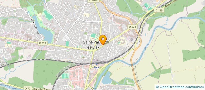 localisation de l'entreprise MADAME AURELIE RIVERA à SAINT-PAUL-LES-DAX