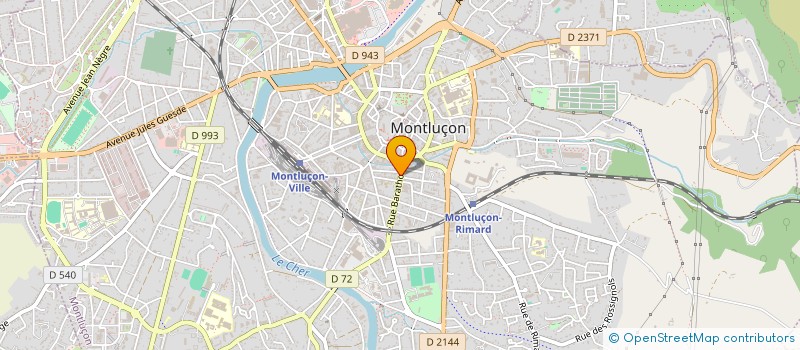 localisation de l'entreprise MADAME AURELIE RIZAT à MONTLUCON