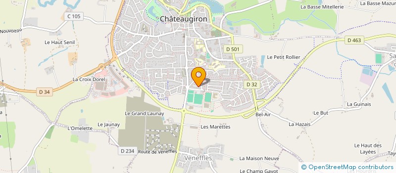 localisation de l'entreprise MADAME AURELIE ROBERT  CHATEAUGIRON