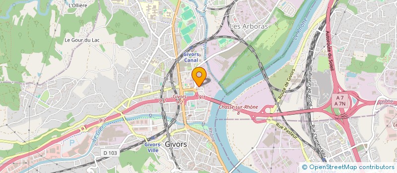 localisation de l'entreprise MADAME AURELIE ROBIN à GIVORS