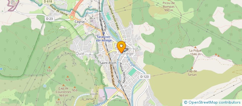 localisation de l'entreprise MADAME AURELIE ROCHE à TARASCON-SUR-ARIEGE