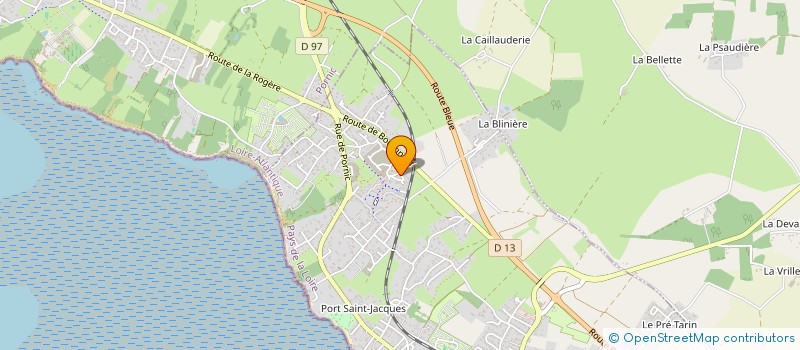 localisation de l'entreprise MADAME AURELIE ROCHETEAU  LA BERNERIE-EN-RETZ