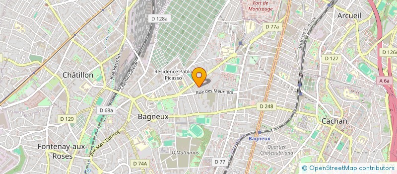 localisation de l'entreprise MADAME AURELIE ROCHMAN à BAGNEUX