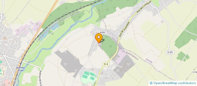 localisation de l'entreprise MADAME AURELIE RODOT à SAINT-GEORGES-LES-BAILLARGEAUX