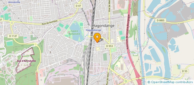 localisation de l'entreprise MADAME AURELIE RODRIGUES  HAGONDANGE