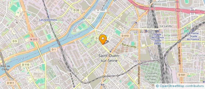 localisation de l'entreprise MADAME AURELIE RODRIGUES à SAINT-OUEN-SUR-SEINE