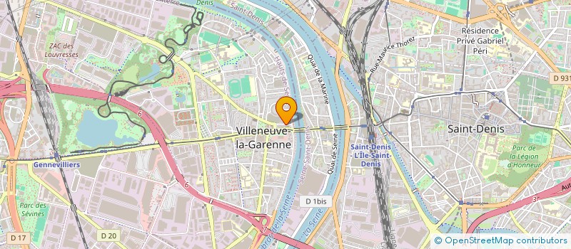 localisation de l'entreprise MADAME AURELIE ROIDE à VILLENEUVE-LA-GARENNE