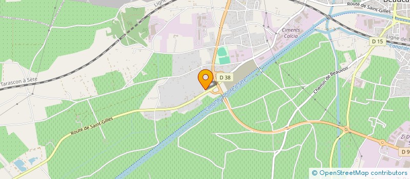 localisation de l'entreprise MADAME AURELIE ROJAS à BEAUCAIRE