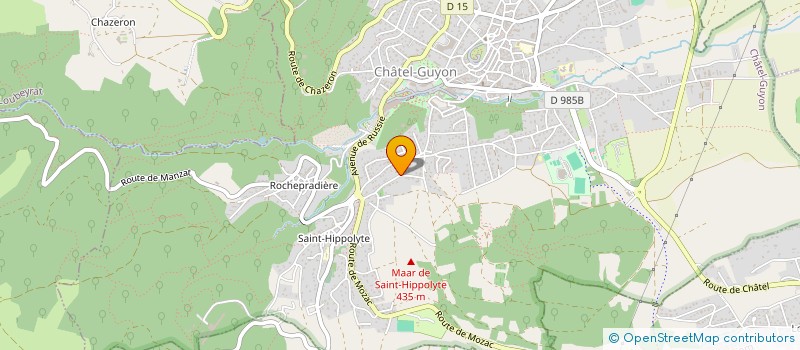 localisation de l'entreprise MADAME AURELIE ROMAN  CHATEL-GUYON