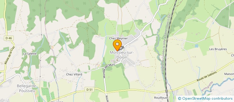 localisation de l'entreprise MADAME AURELIE ROMEAS  MOISSIEU-SUR-DOLON