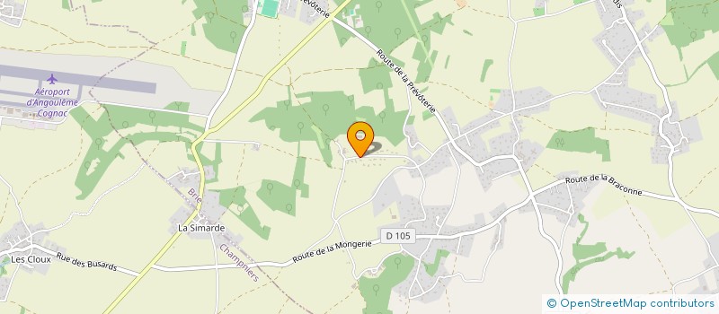 localisation de l'entreprise MADAME AURELIE ROQUIER à CHAMPNIERS