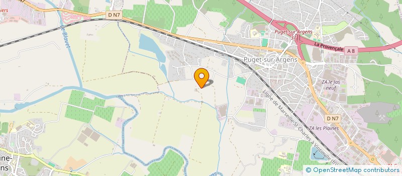 localisation de l'entreprise MADAME AURELIE ROSMINI  PUGET-SUR-ARGENS