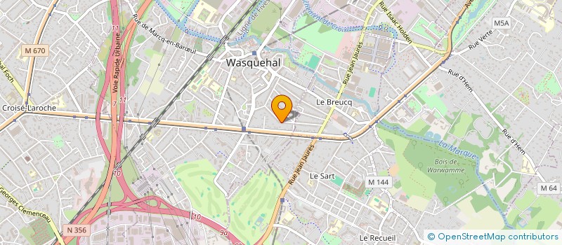 localisation de l'entreprise MADAME AURELIE ROSSET  WASQUEHAL