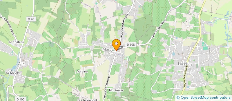 localisation de l'entreprise MADAME AURELIE ROSSET  MARCY