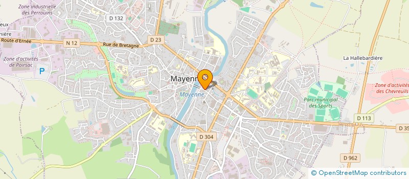 localisation de l'entreprise MADAME AURELIE ROSSI  MAYENNE