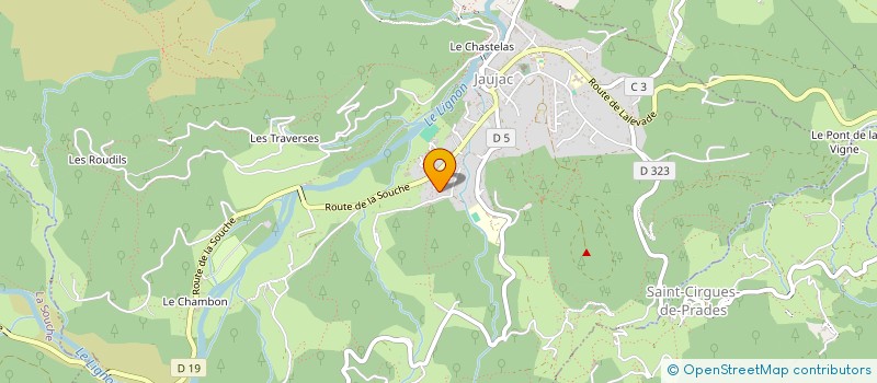 localisation de l'entreprise MADAME AURELIE ROUCHON à JAUJAC