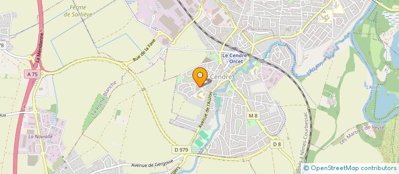 localisation de l'entreprise MADAME AURELIE ROUDIER  LE CENDRE