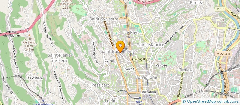 localisation de l'entreprise MADAME AURELIE ROUVIER à NICE