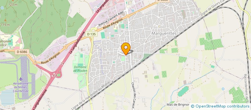 localisation de l'entreprise MADAME AURELIE ROY  MARGUERITTES