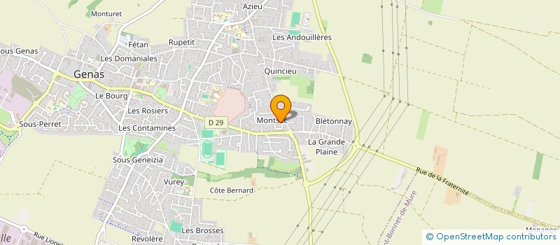 localisation de l'entreprise MADAME AURELIE ROYBET à GENAS