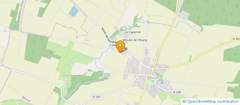 localisation de l'entreprise MADAME AURELIE RUBANBLEU  BENON