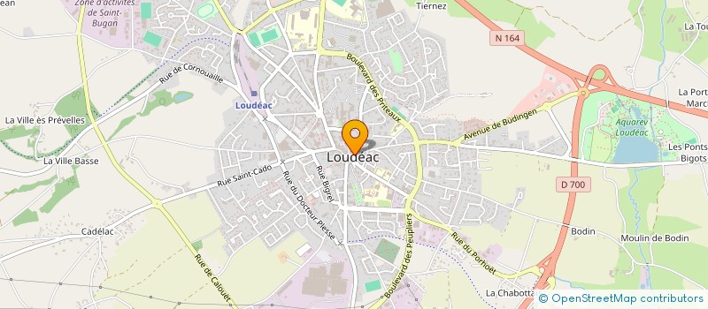 localisation de l'entreprise MADAME AURELIE RUELLO à LOUDEAC