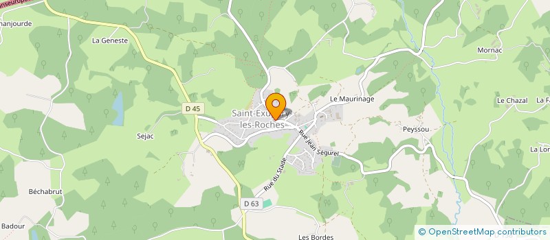 localisation de l'entreprise MADAME AURELIE SABATIER  SAINT-EXUPERY-LES-ROCHES