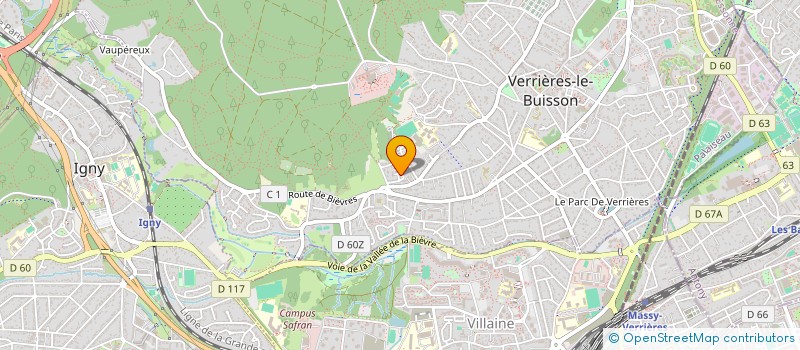 localisation de l'entreprise MADAME AURELIE SABETAI à VERRIERES-LE-BUISSON
