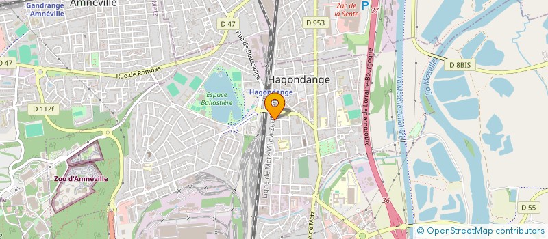 localisation de l'entreprise MADAME AURELIE SADLER  HAGONDANGE