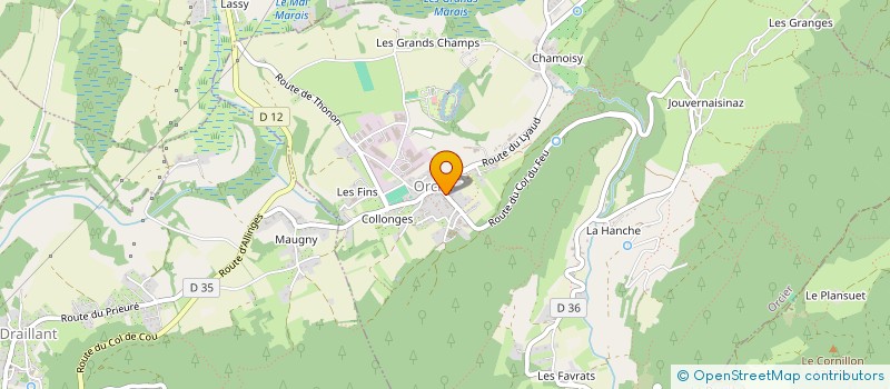 localisation de l'entreprise MADAME AURELIE SAILLEY  ORCIER