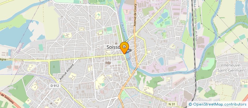 localisation de l'entreprise MADAME AURELIE SAINT YVES à SOISSONS