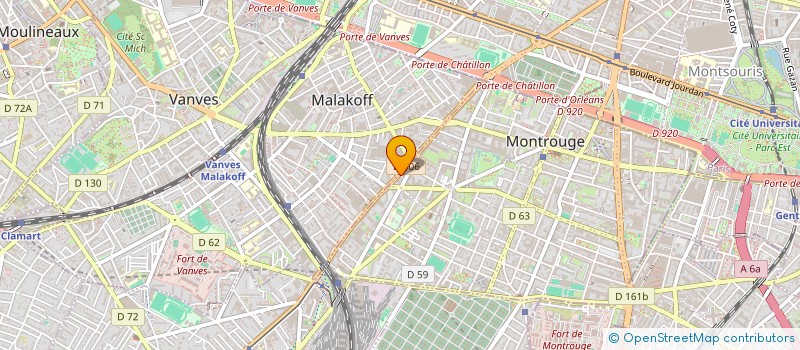 localisation de l'entreprise MADAME AURELIE SALE  MONTROUGE