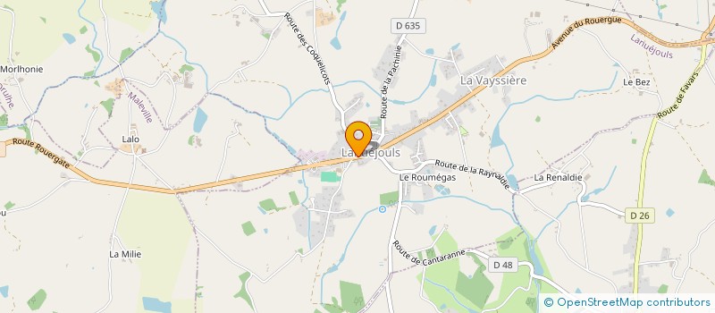 localisation de l'entreprise MADAME AURELIE SALMON  LANUEJOULS