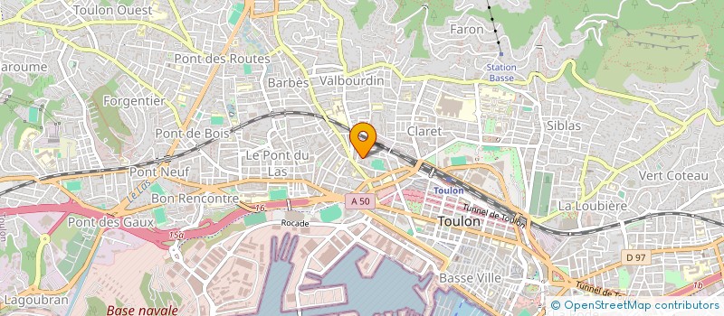 localisation de l'entreprise MADAME AURELIE SALVAT  TOULON