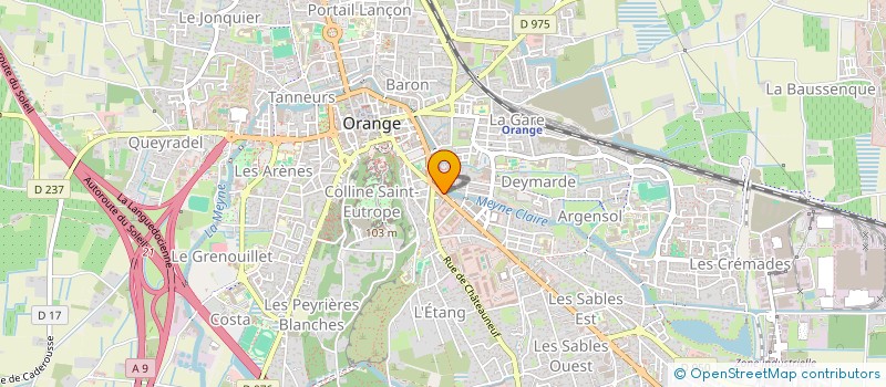 localisation de l'entreprise MADAME AURELIE SANCHIS à ORANGE