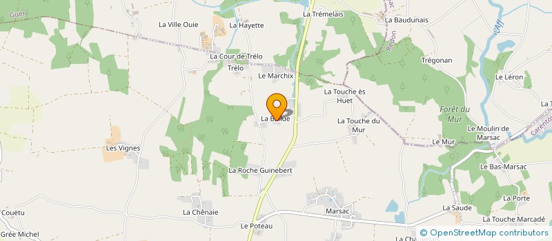 localisation de l'entreprise MADAME AURELIE SANDRENAN  CARENTOIR