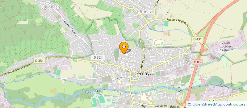 localisation de l'entreprise MADAME AURELIE SANREY  CERNAY