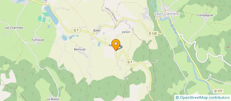 localisation de l'entreprise MADAME AURELIE SANTOS  SAINT-CLEMENT