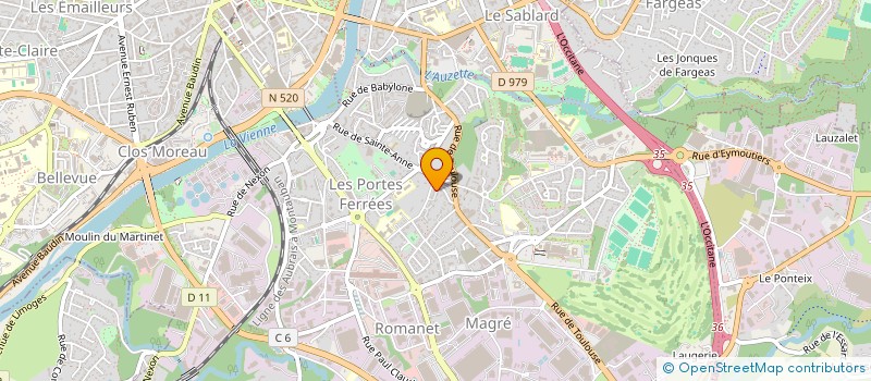 localisation de l'entreprise MADAME AURELIE SARDAIN à LIMOGES