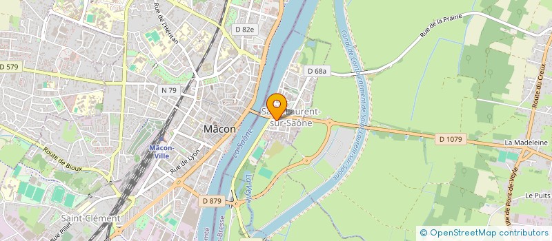 localisation de l'entreprise MADAME AURELIE SARDELLA  SAINT-LAURENT-SUR-SAONE