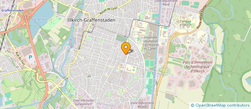 localisation de l'entreprise MADAME AURELIE SCHIRM  ILLKIRCH-GRAFFENSTADEN