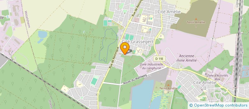 localisation de l'entreprise MADAME AURELIE SCHMITT  WITTELSHEIM