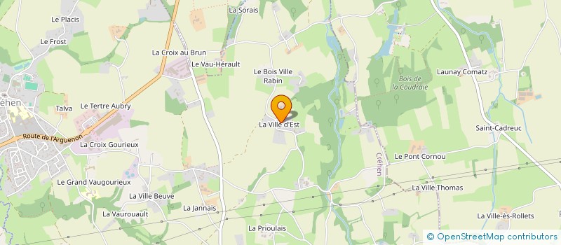 localisation de l'entreprise MADAME AURELIE SEGUIN  CREHEN